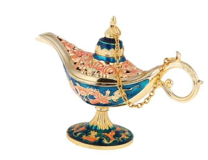 Arabian Genie Oil Lamp Table Decor