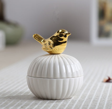 Animal figurine decor jewelry decor jar