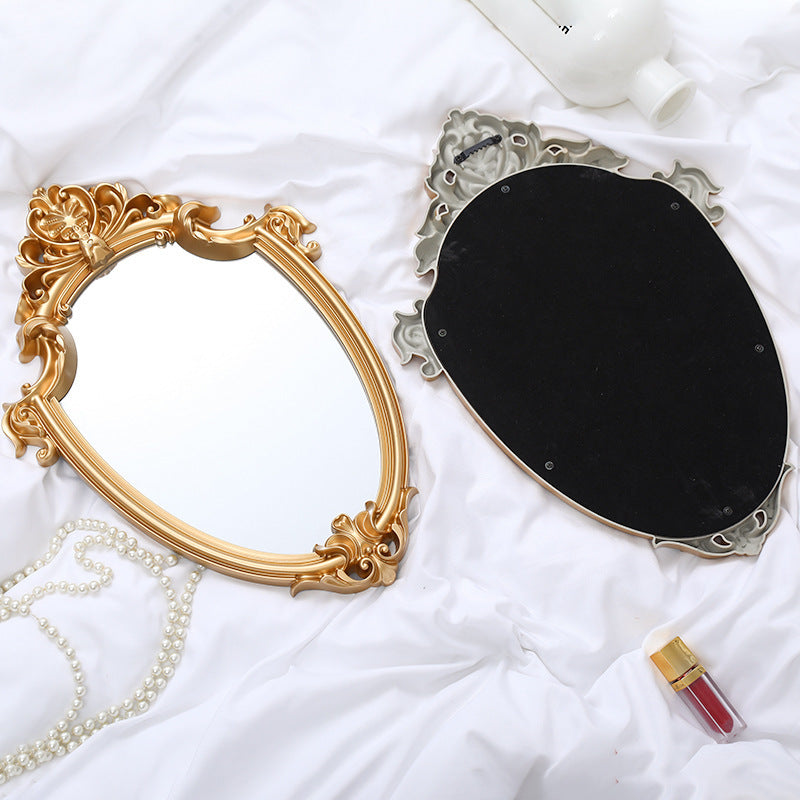 Retro Palace Embossed Hanging Wall Mirror Home Decor
