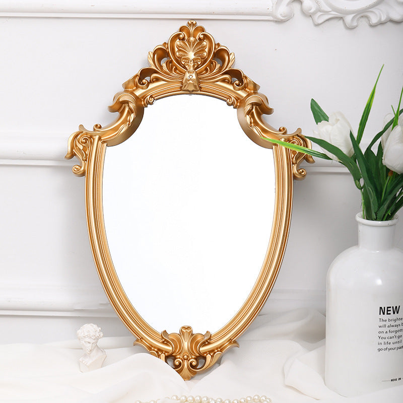Retro Palace Embossed Hanging Wall Mirror Home Decor