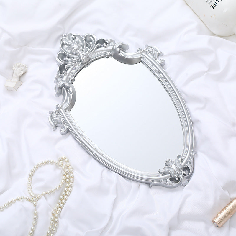 Retro Palace Embossed Hanging Wall Mirror Home Decor