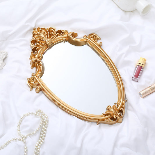 Retro Palace Embossed Hanging Wall Mirror Home Decor