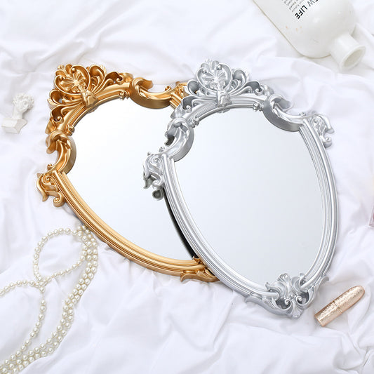 Retro Palace Embossed Hanging Wall Mirror Home Decor