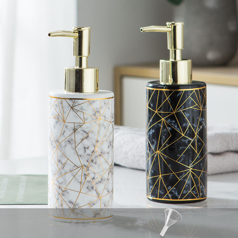Marble Style Ceramic Soap Dispenser