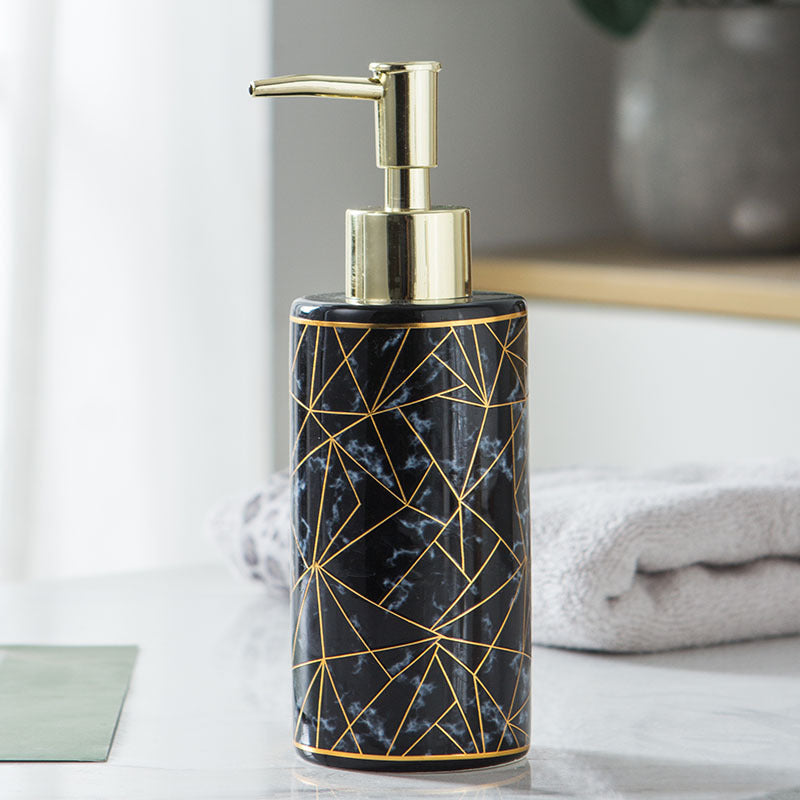 Marble Style Ceramic Soap Dispenser