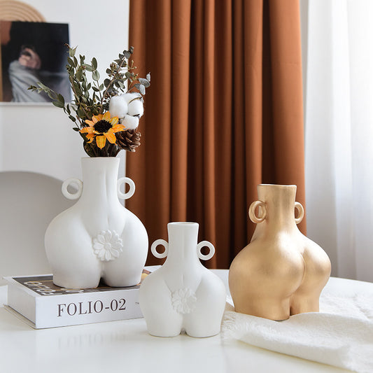 Nordic Human Body Ceramic Vases - Home & Table Decor