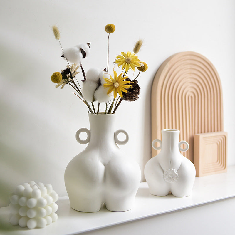 Nordic Human Body Ceramic Vases - Home & Table Decor