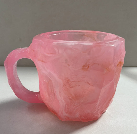 Resin Mineral Crystal Coffee Mugs with Handle
