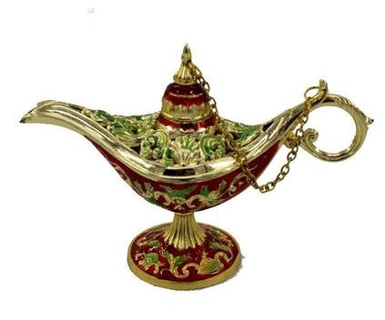 Arabian Genie Oil Lamp Table Decor