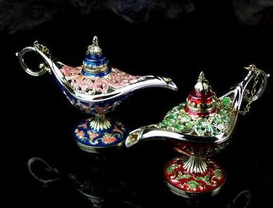 Arabian Genie Oil Lamp Table Decor