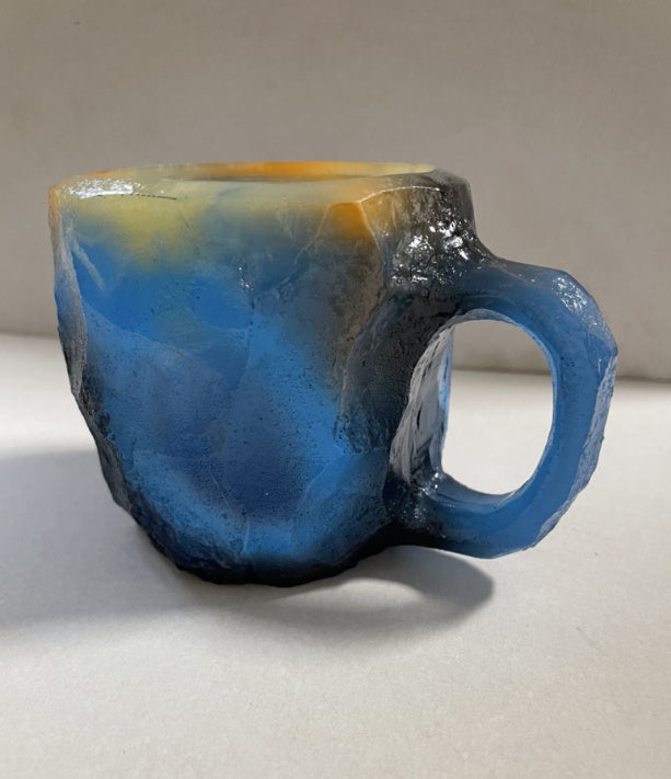 Resin Mineral Crystal Coffee Mugs with Handle