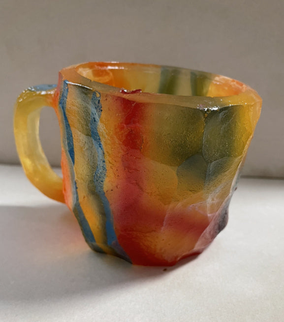 Resin Mineral Crystal Coffee Mugs with Handle