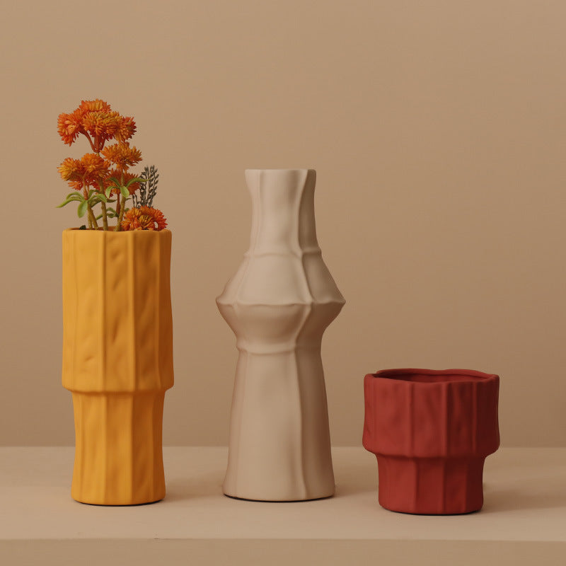 Multicolored Nordic Style Morandi Art Flower Vase