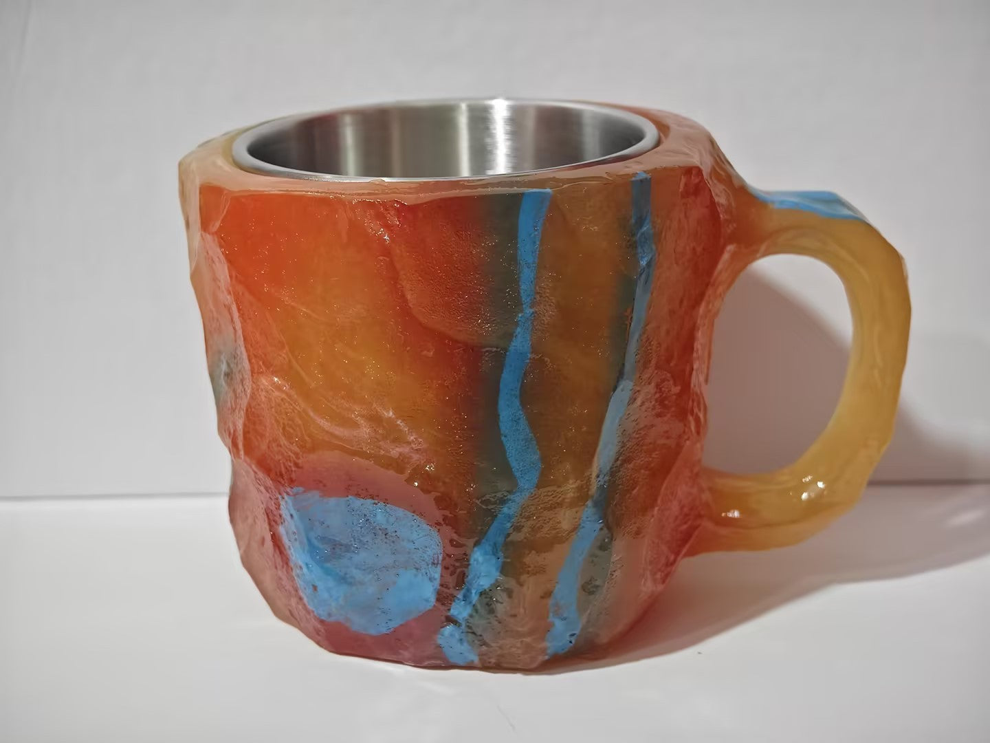 Resin Mineral Crystal Coffee Mugs with Handle