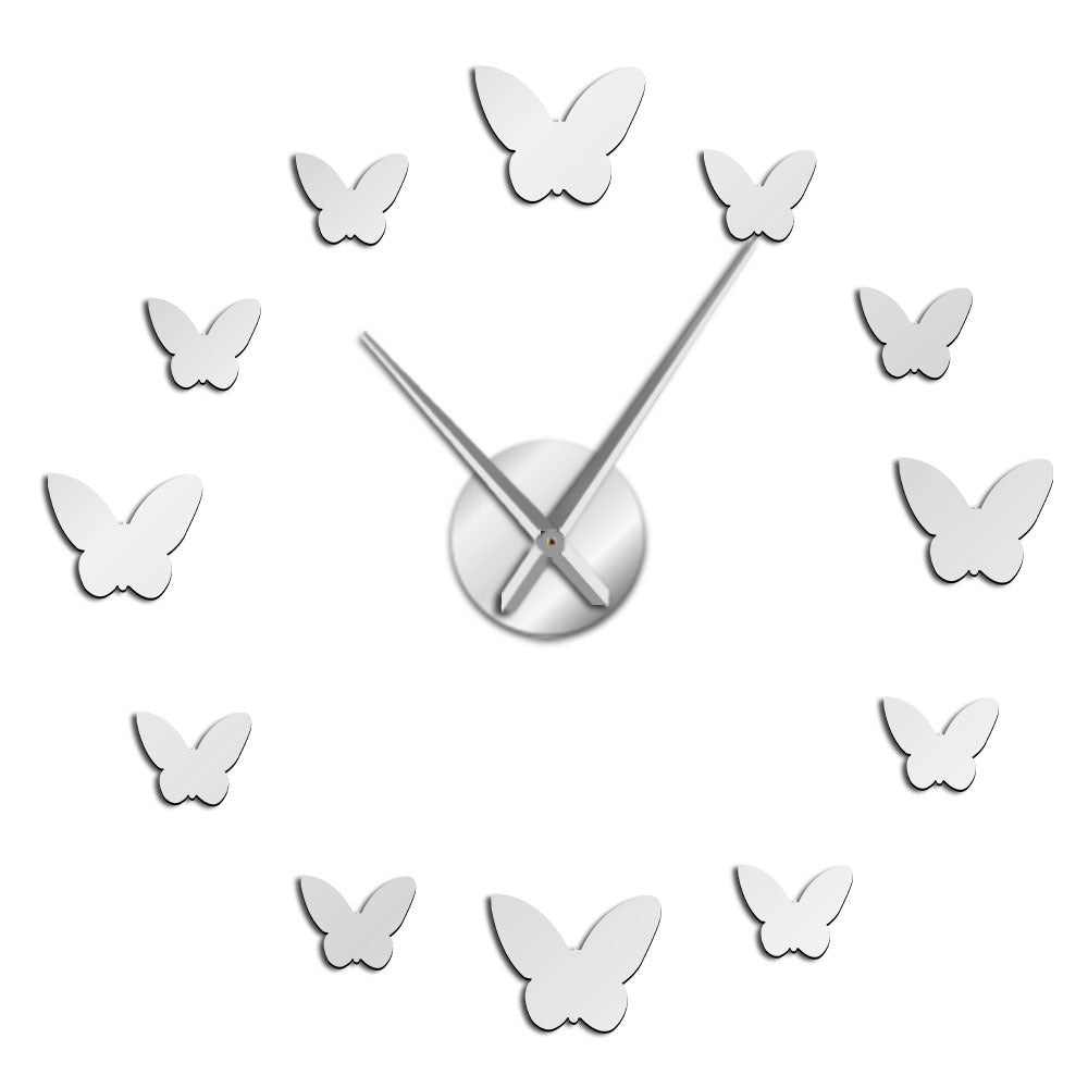 Large 3D Butterfly Wall Clock
