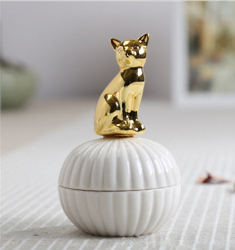 Animal figurine decor jewelry decor jar