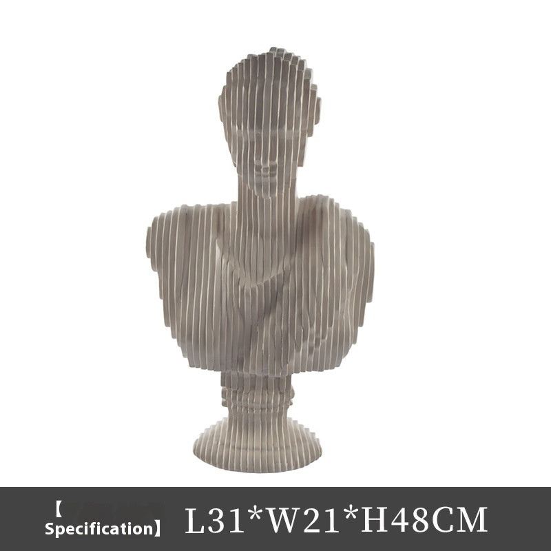 Modern Style Female Cutout Art Sculpture