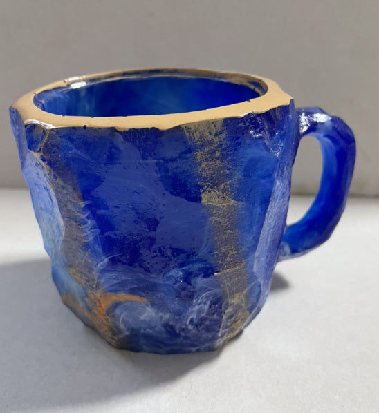 Resin Mineral Crystal Coffee Mugs with Handle