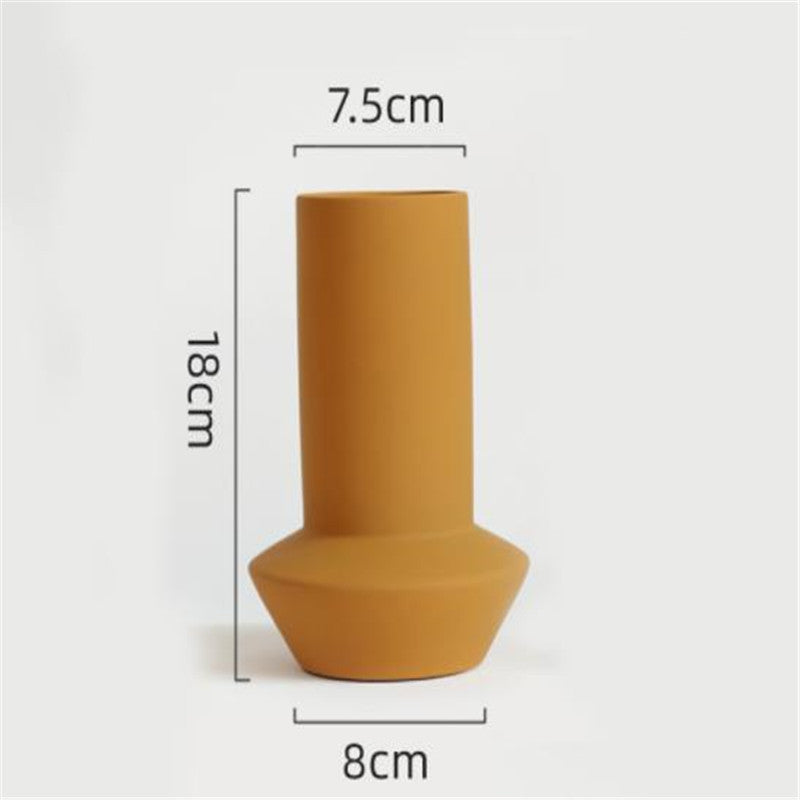 Multicolored Nordic Style Morandi Art Flower Vase