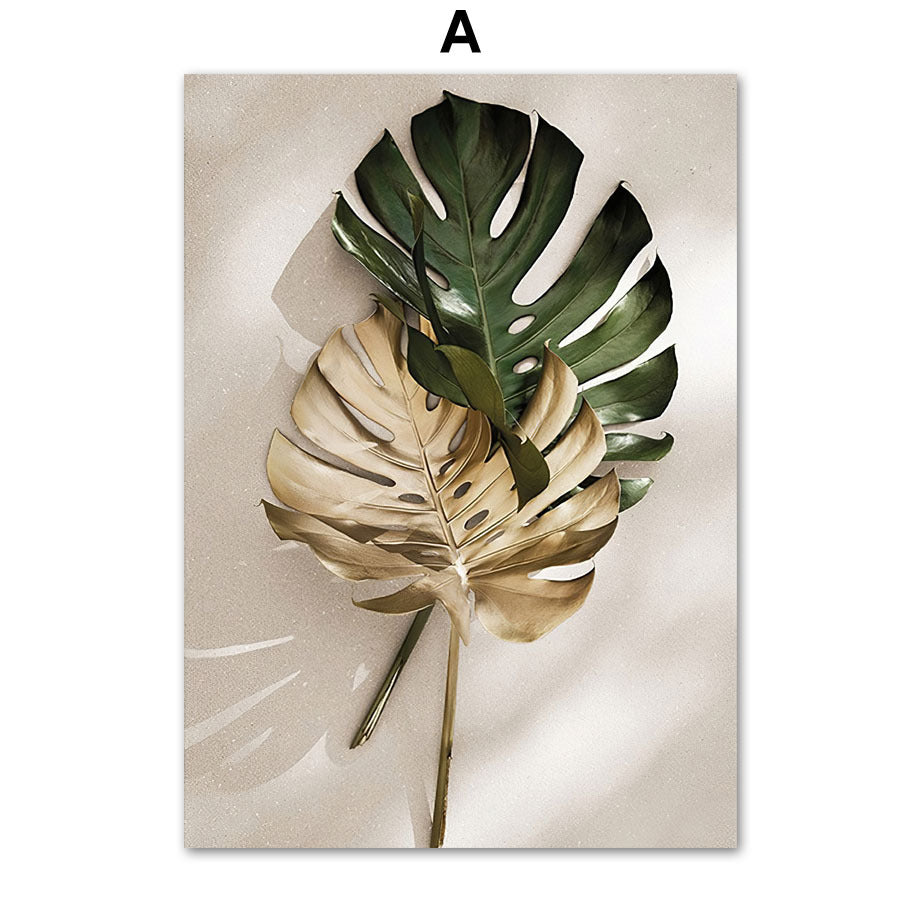 Nordic Tropical Green Plants Posters