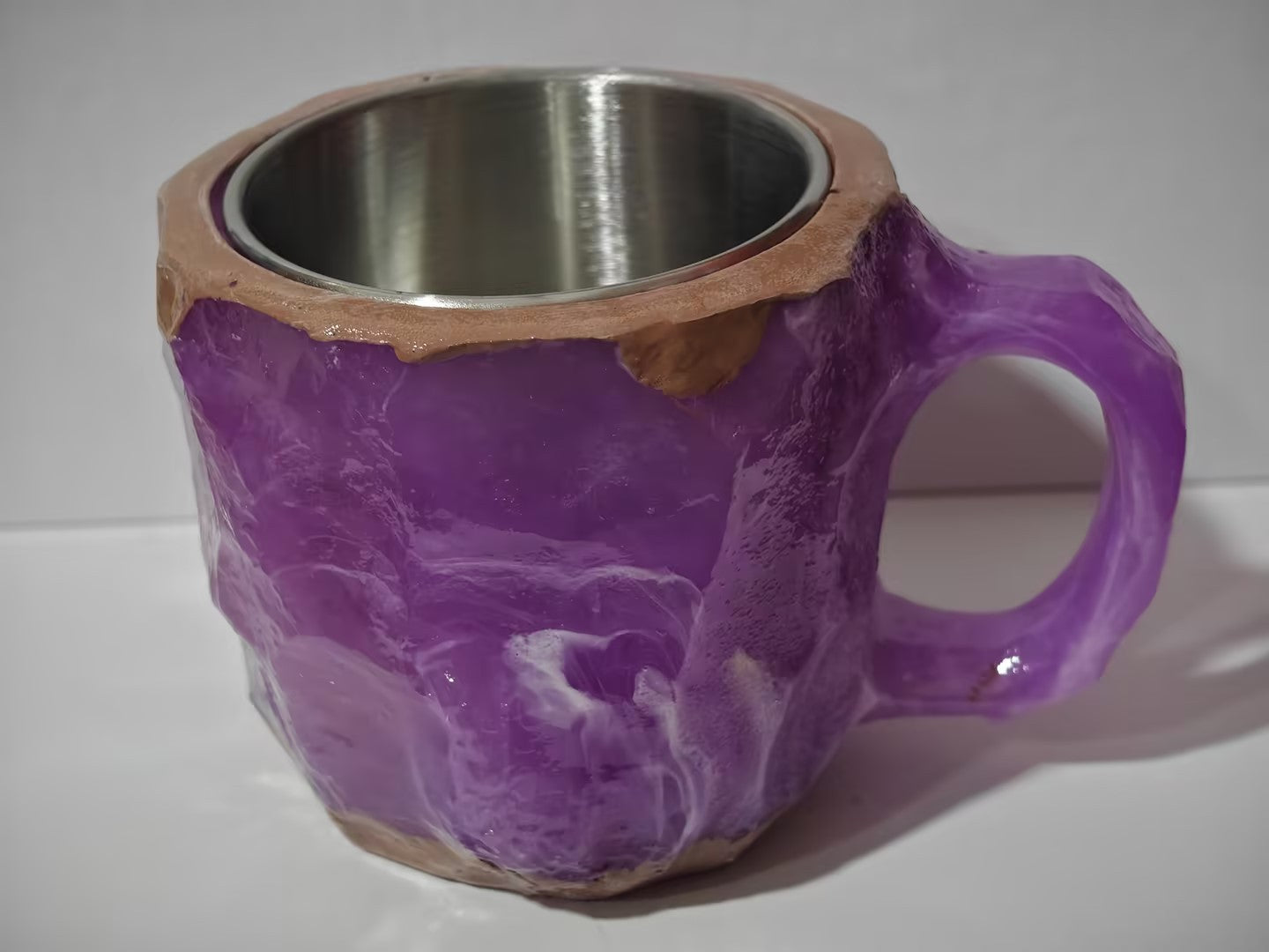 Resin Mineral Crystal Coffee Mugs with Handle