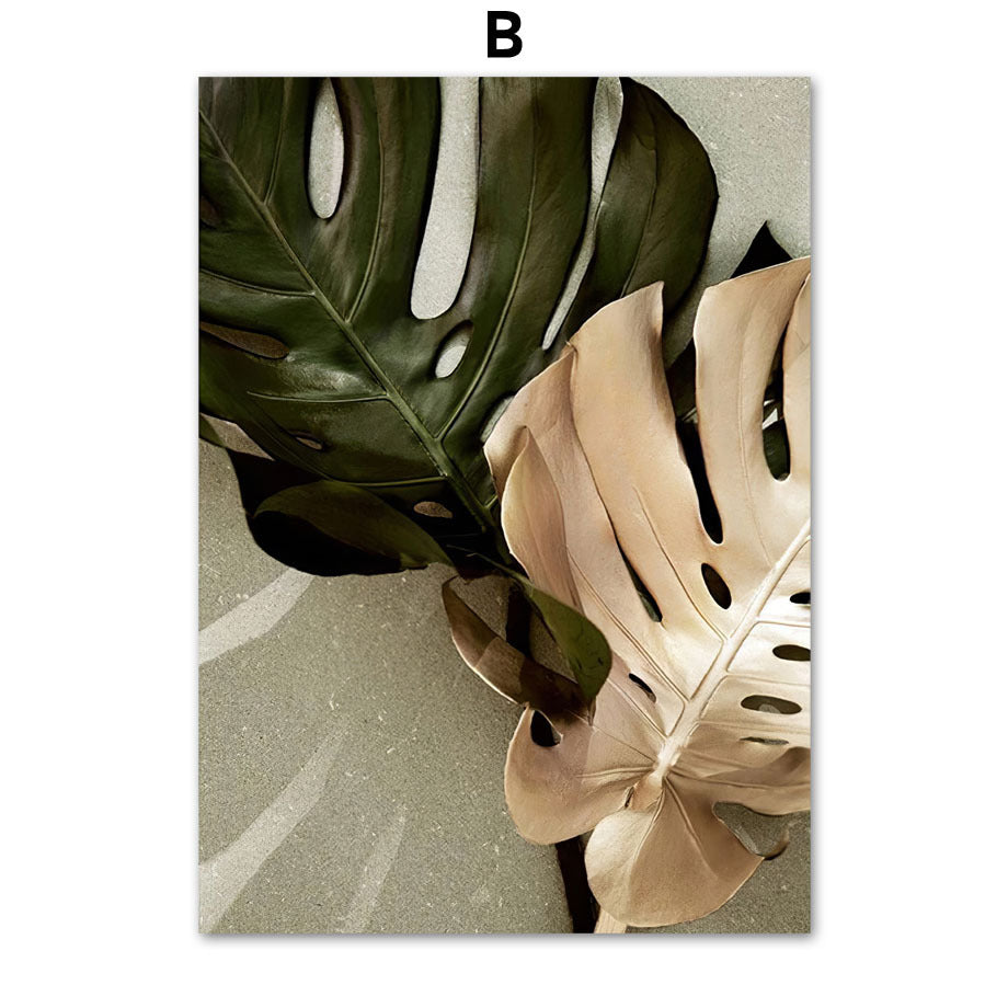 Nordic Tropical Green Plants Posters