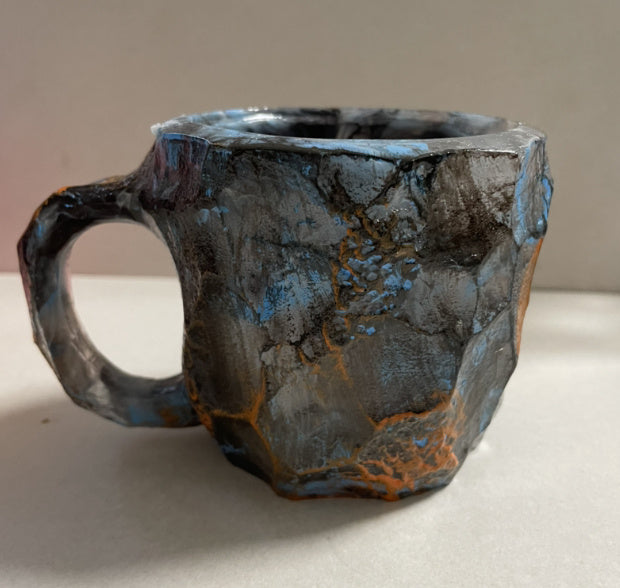 Resin Mineral Crystal Coffee Mugs with Handle