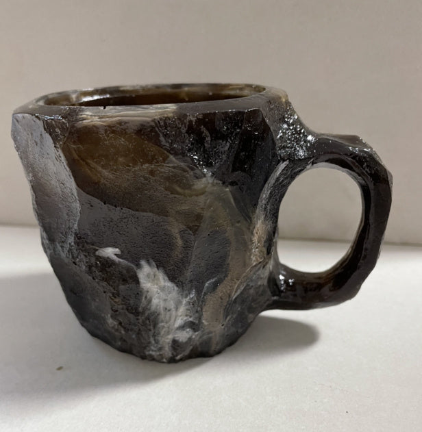 Resin Mineral Crystal Coffee Mugs with Handle