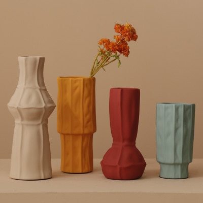 Multicolored Nordic Style Morandi Art Flower Vase