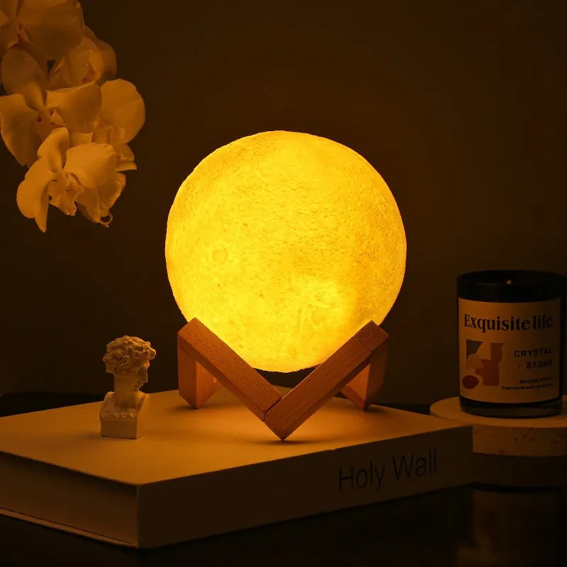 Planet Lamp Moon Galaxy Night Light (With Stand)