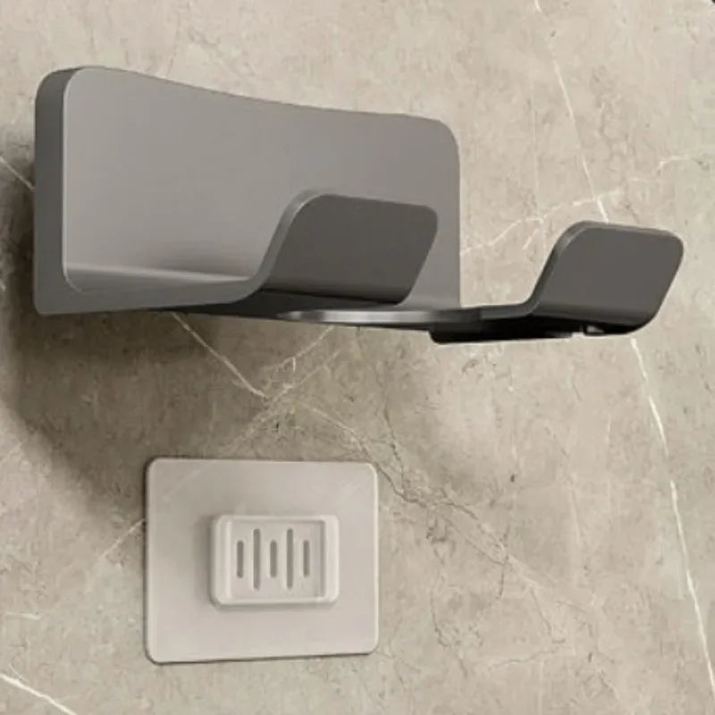 Bathroom Wall Mounted Hair Dryer Rack Shelf