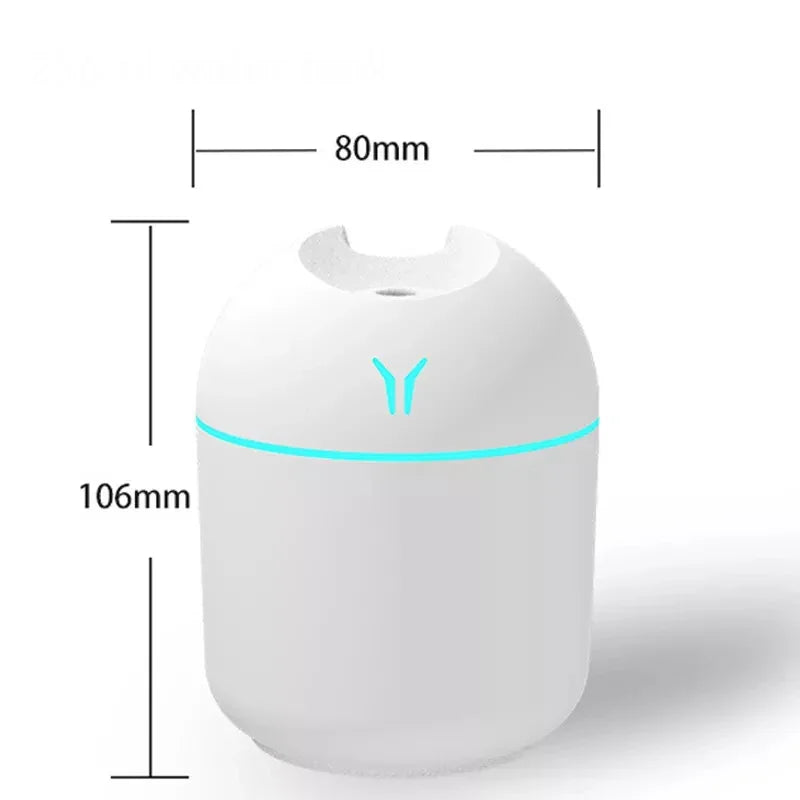 Mini Aroma Oil Diffuser & Air Humidifier With LED Night Lamp