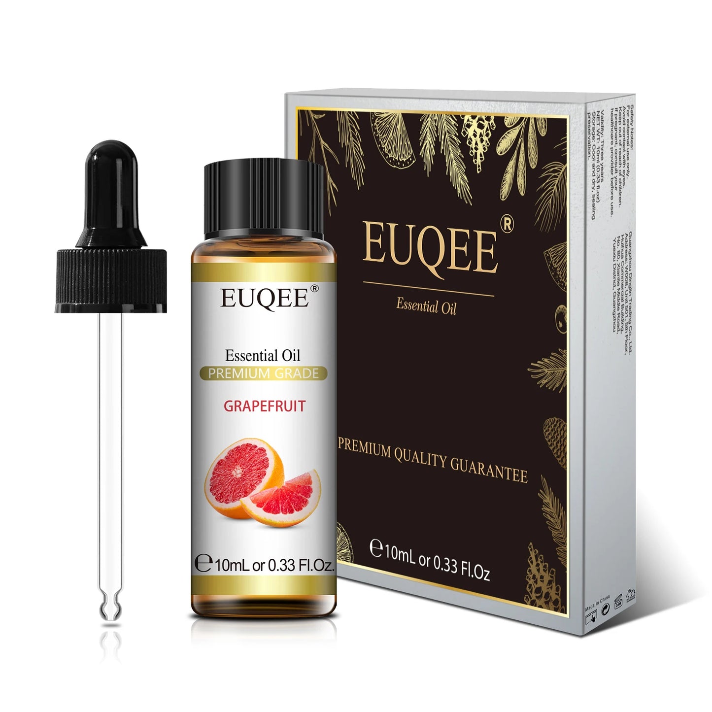 EUQEE 10ml Natural Essential Oil with Dropper For Diffuser Humidifier