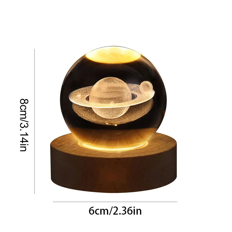 LED Crystal Ball Night Light
