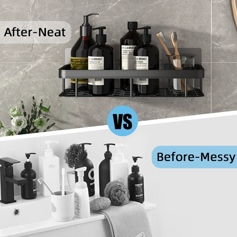 Bathroom Shelf & Shower Rack - No Drill