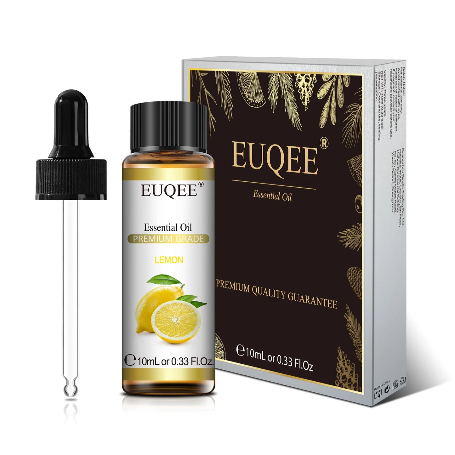 EUQEE 10ml Natural Essential Oil with Dropper For Diffuser Humidifier