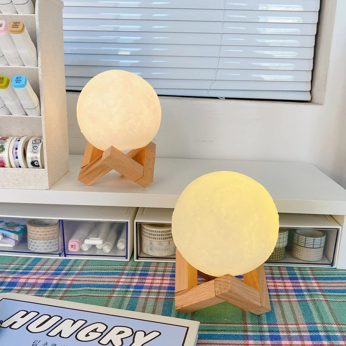 Planet Lamp Moon Galaxy Night Light (With Stand)