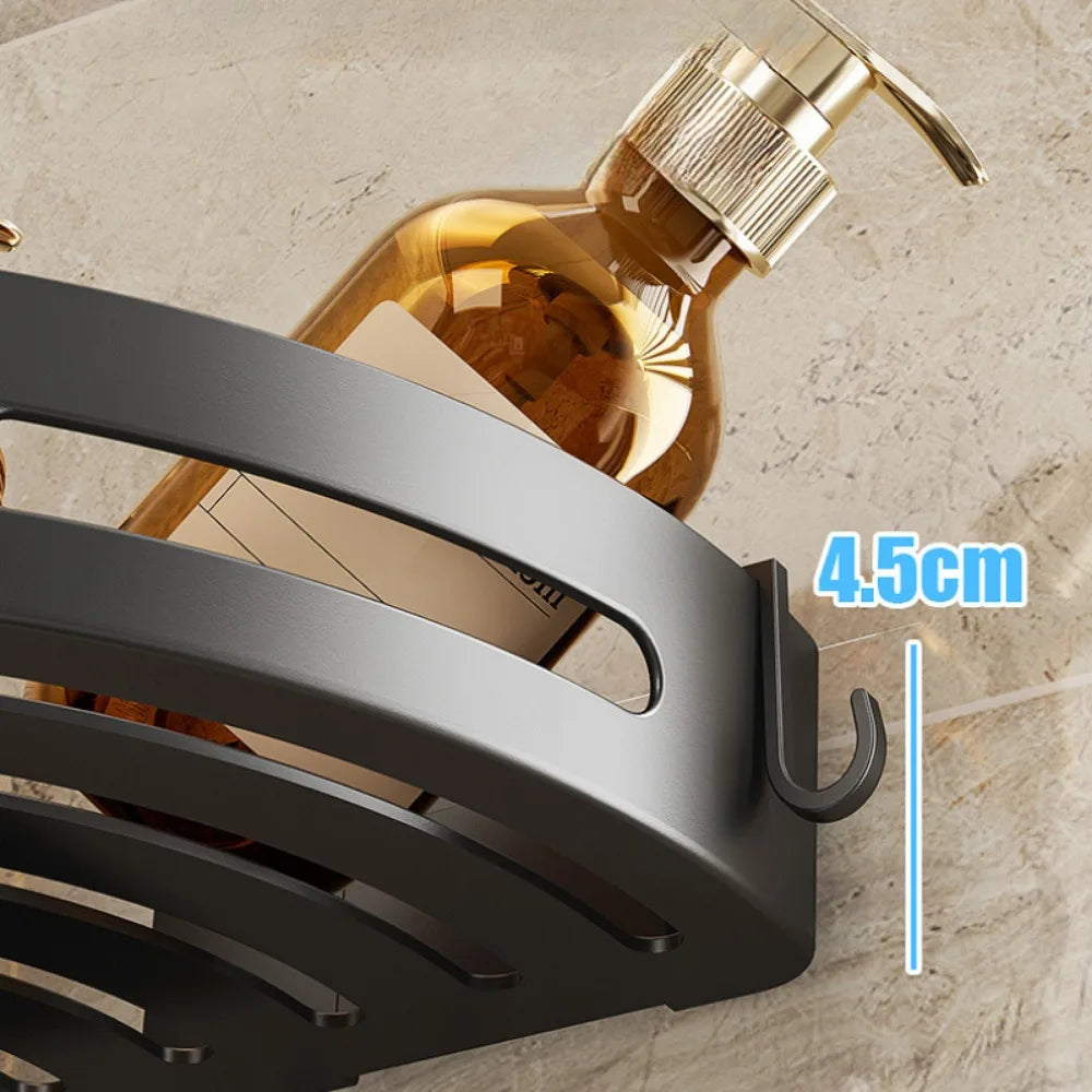 1/2/3pcs Corner Bathroom Shower Caddy Shelf Storage - No Drill