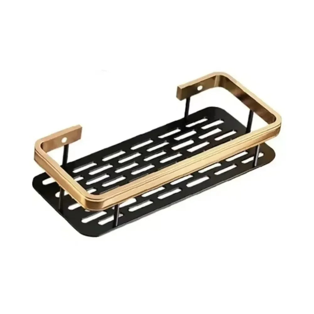 Wall Mounted Corner Bathroom Shelf - No Drill
