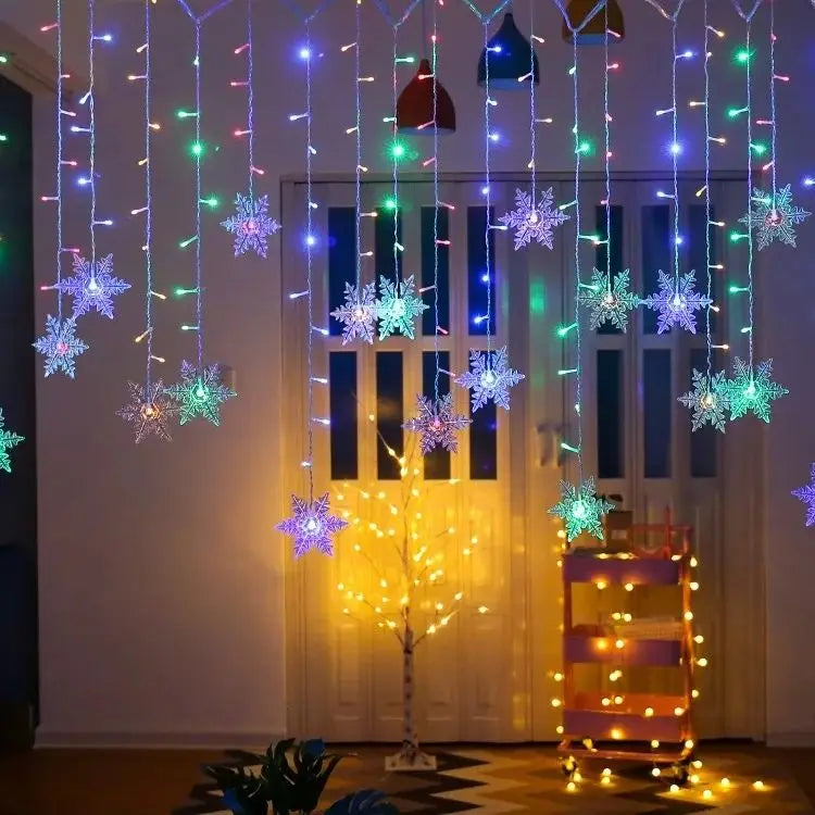 LED String Lights Flashing Fairy Curtain Lights