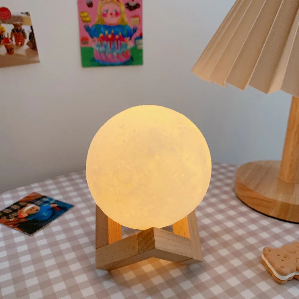 Planet Lamp Moon Galaxy Night Light (With Stand)