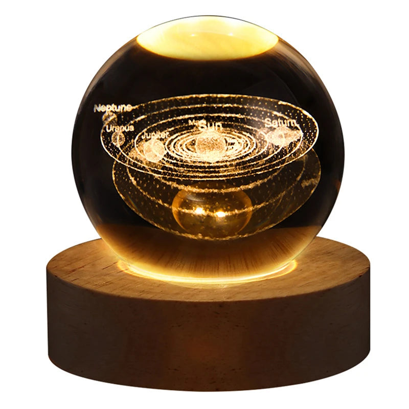 LED Crystal Ball Night Light