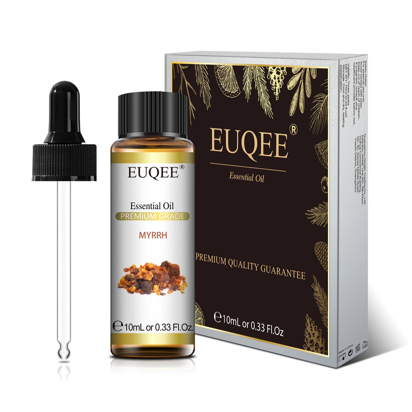 EUQEE 10ml Natural Essential Oil with Dropper For Diffuser Humidifier