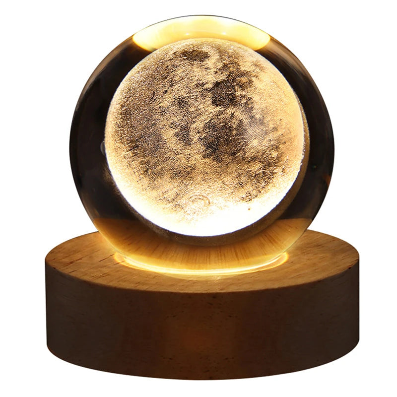 LED Crystal Ball Night Light