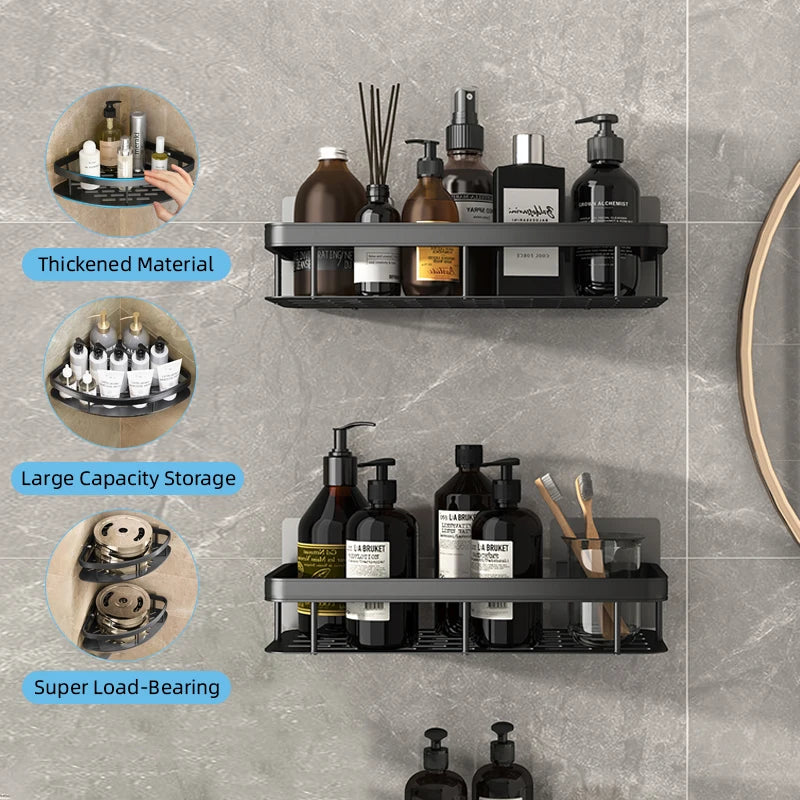 Bathroom Shelf & Shower Rack - No Drill