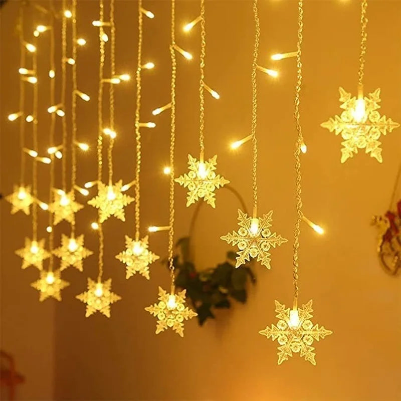 LED String Lights Flashing Fairy Curtain Lights