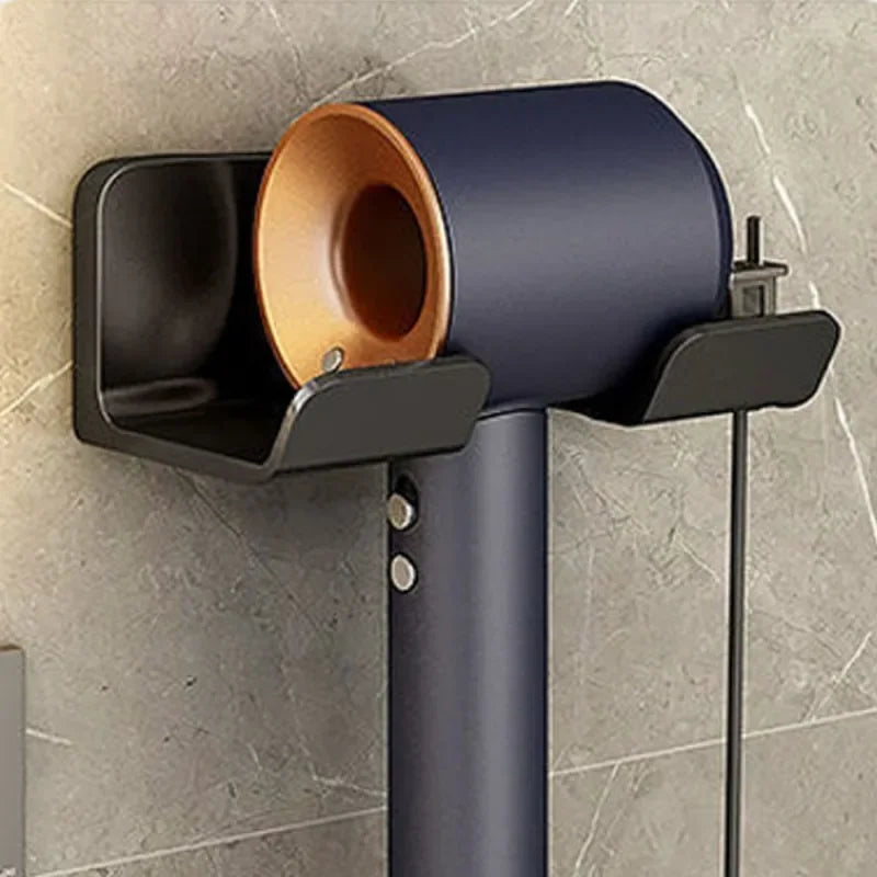 Bathroom Wall Mounted Hair Dryer Rack Shelf