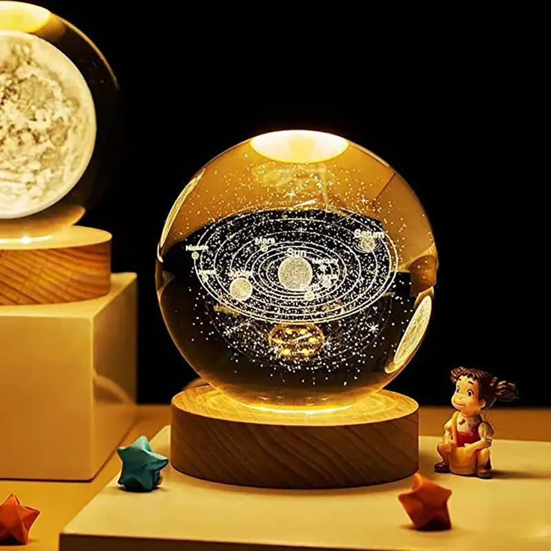 LED Crystal Ball Night Light