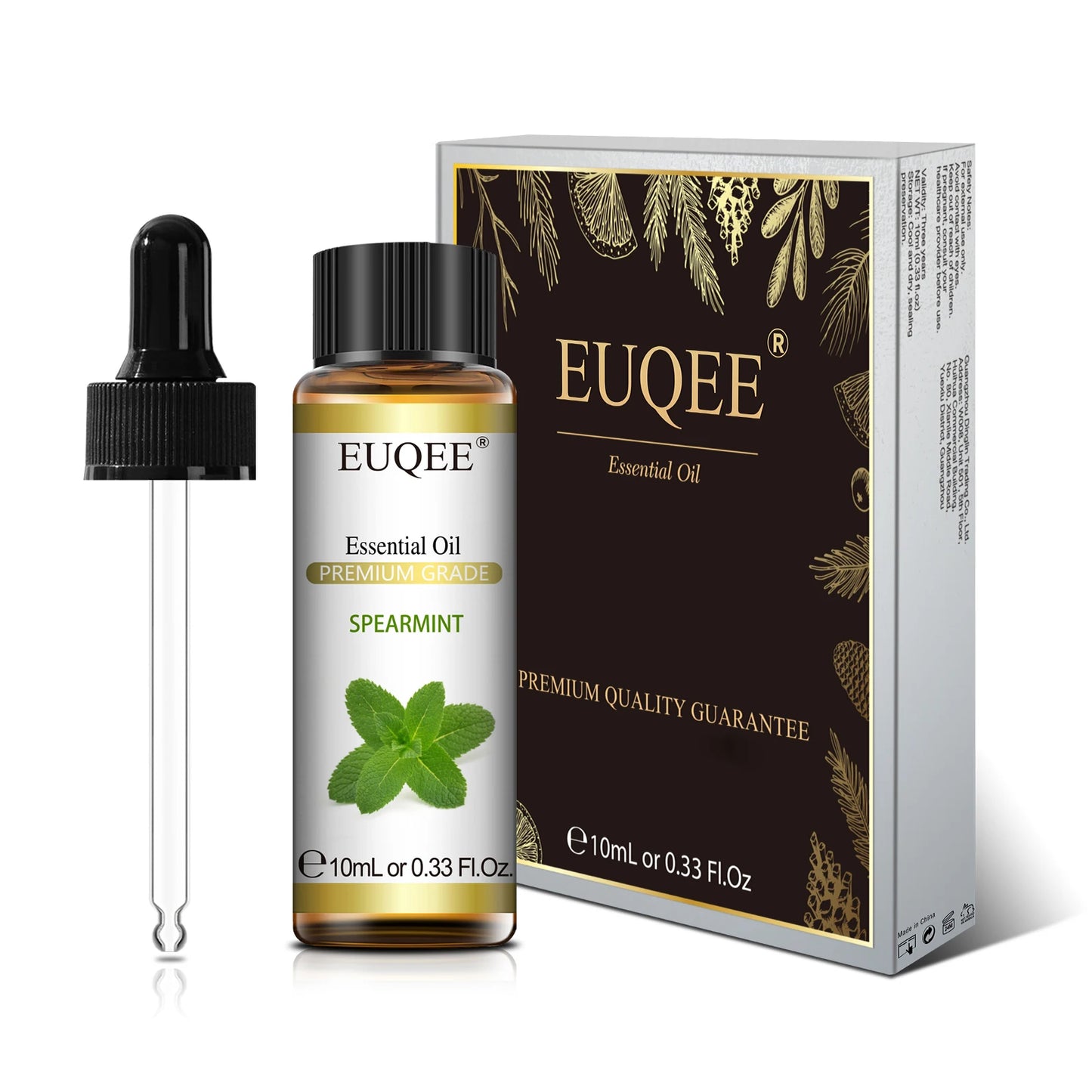 EUQEE 10ml Natural Essential Oil with Dropper For Diffuser Humidifier