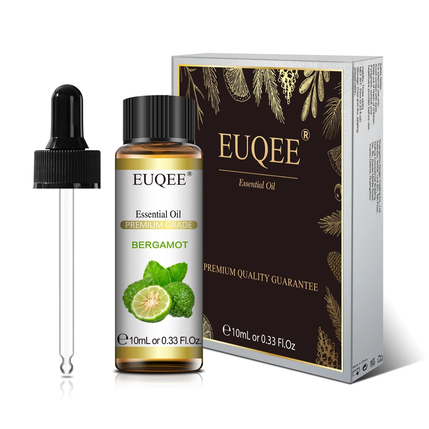 EUQEE 10ml Natural Essential Oil with Dropper For Diffuser Humidifier